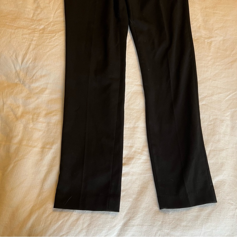 Slim fit black trouser dress pants textured H&M 36R